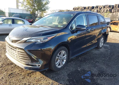 2024 Toyota Sienna Platinum из США, поврежденный, VIN 5TDESKFCXRS139110